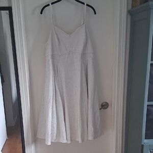 torrid White Lace Wedding Prom Slip Dress with Pockets, Spaghetti Straps Size 16